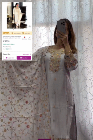 Women Chanderi Grey Kurta Pant Dupatta Set