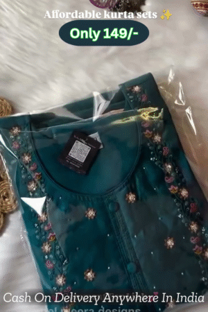 Striped Regular Kurta With Trousers