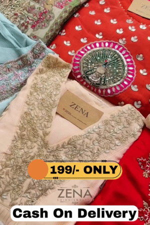 Premium Mul Chanderi Hand Detailed Kurti Set