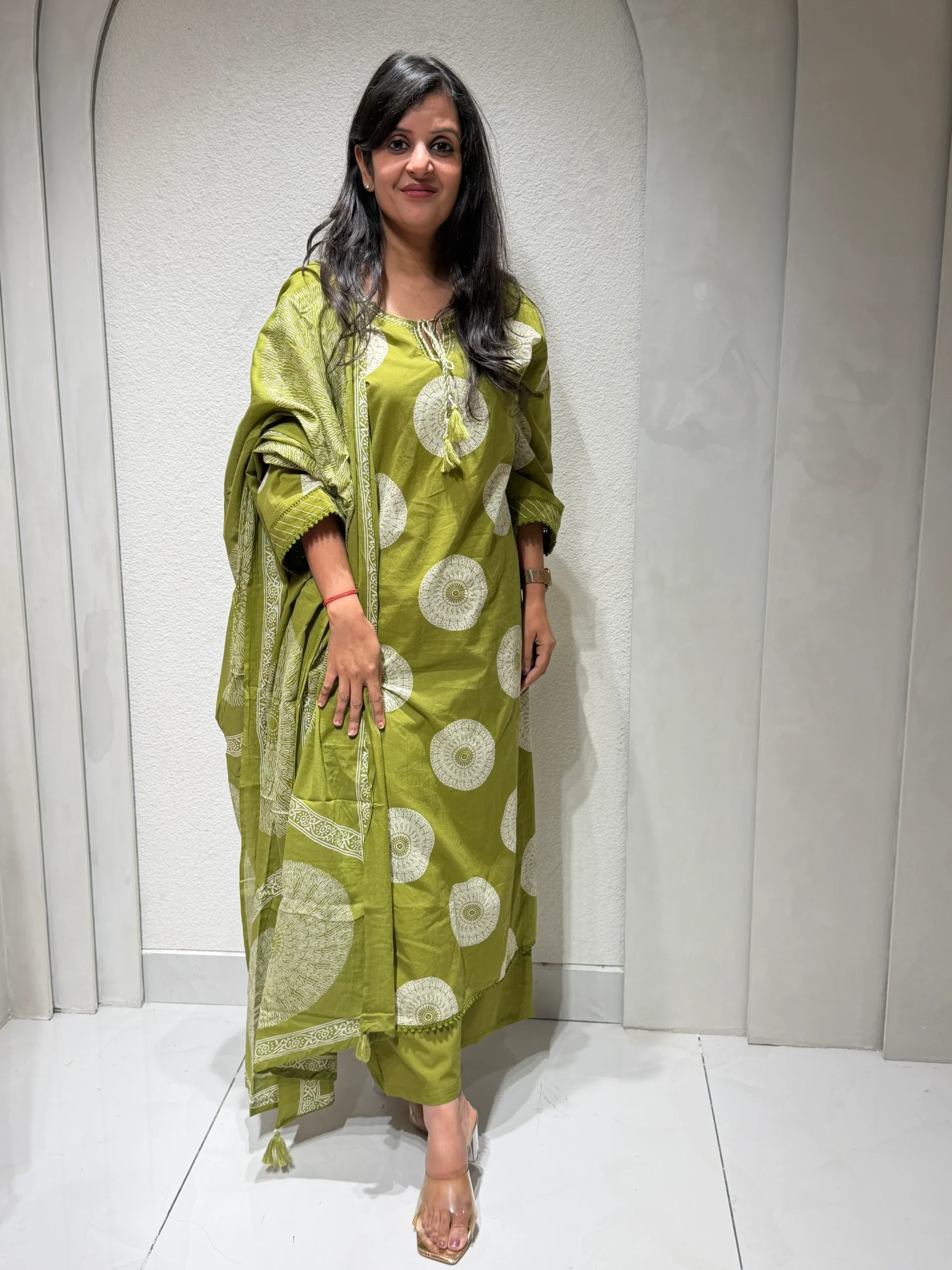 Premium Cotton Suit Set – Green - Image 8