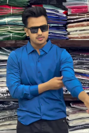 Men's Regular Fit Solid Soft Touch Cotton Casual Shirt with Pocket Design with Spread Collar & Full Sleeves Formal Shirt Men's Button-Down Shirt